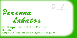 perenna lakatos business card